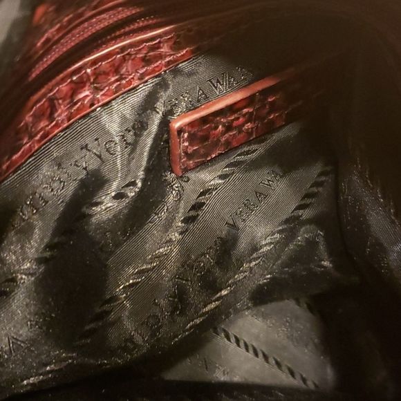 Simply Vera Wang Hobo Shoulder Bag Purse Large Faux Snake Blue Purple Ch… - Picture 9 of 11